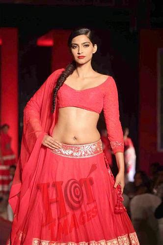 Sexy Sonam Kapoor Hot Navel Show Photos In Red Dress HOT IMAGES