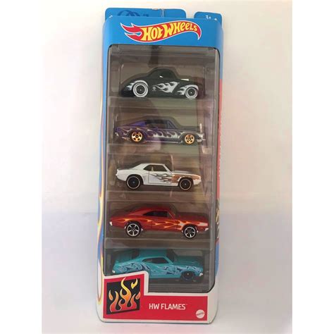 HOT WHEELS HW FLAMES 5 PACK 2022 Shopee Brasil