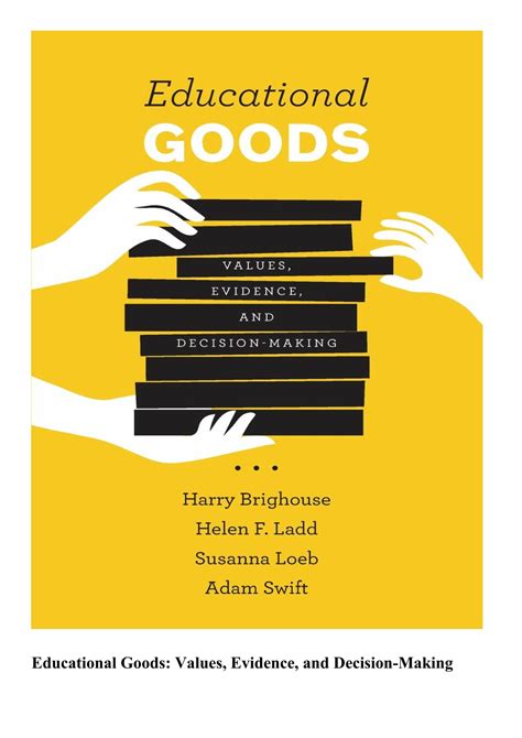 PPT - ePUB Educational Goods Values Evidence and Decision Making