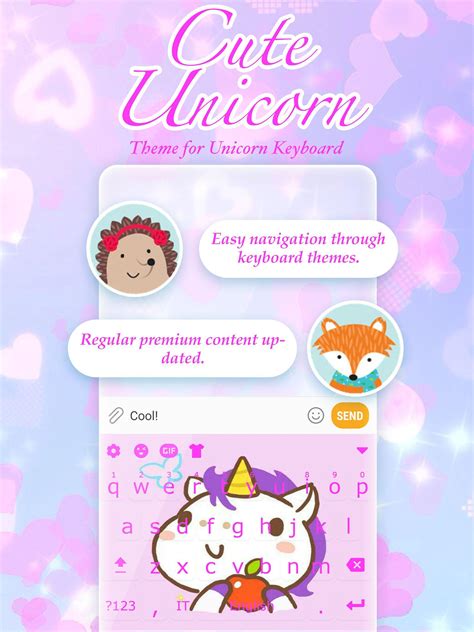 Cute Unicorn Emoji And  Keyboard Theme Apk Voor Android Download