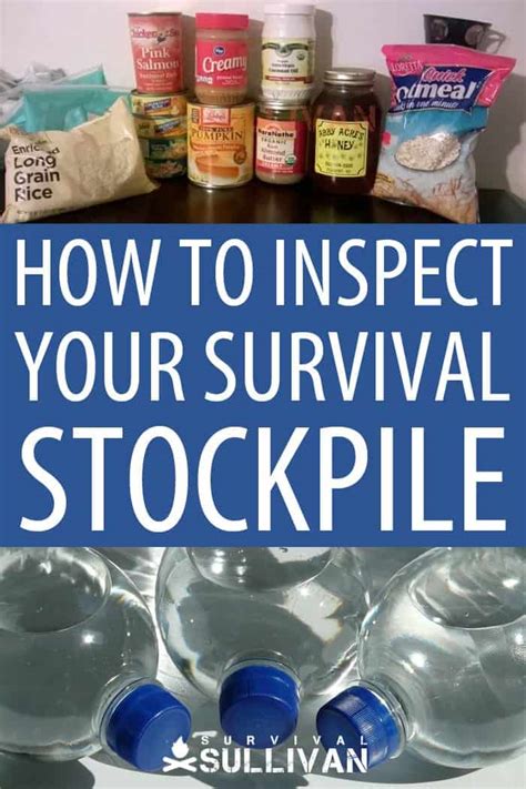 How to Inspect Your Survival Stockpile