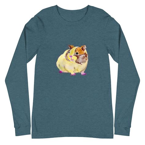 Guinea Pig Long Sleeve Tee Guinea Pig Shirt Guinea Pig Etsy