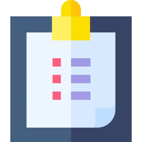 Checklist Basic Straight Flat Icon