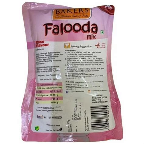 Sugar Bakers Rose Falooda Mix Packaging Type Pouch Packaging Size