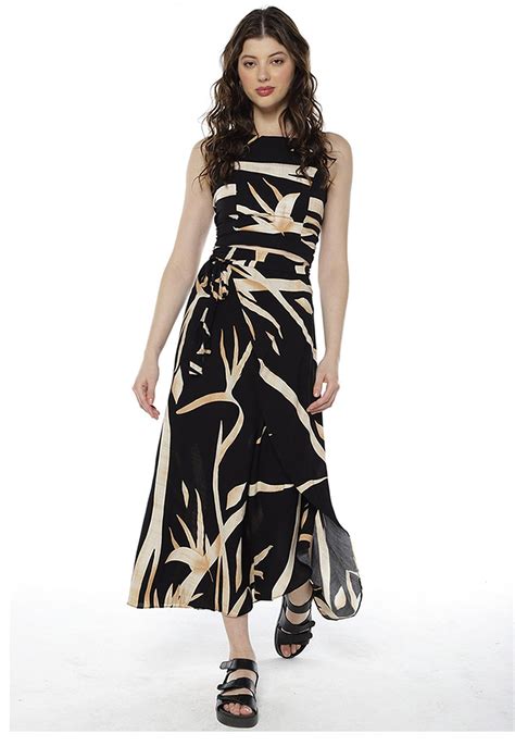 Conjunto preto e nude Chic moderno e versátil Scarf women fashion