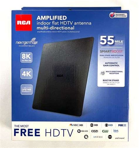 Rca Amplified Indoor Flat Hdtv Antenna Brand New Auctionology Llc