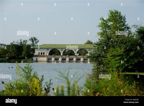 Humboldt Boathouse In Humboldt Park Chicago Illinois Stock Photo Alamy