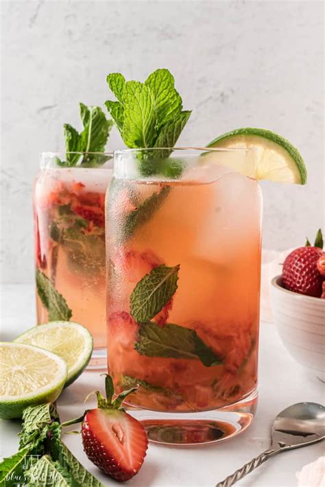 Strawberry Mojito Mocktail Virgin Recipe Blues Best Life