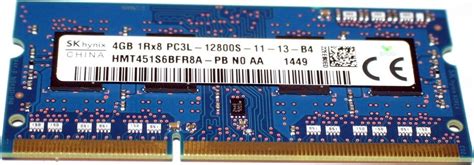 Модуль памяти SO-DIMM SK hynix DDR3 4GB 1600MHz (HMT451S6BFR8A-PB ...