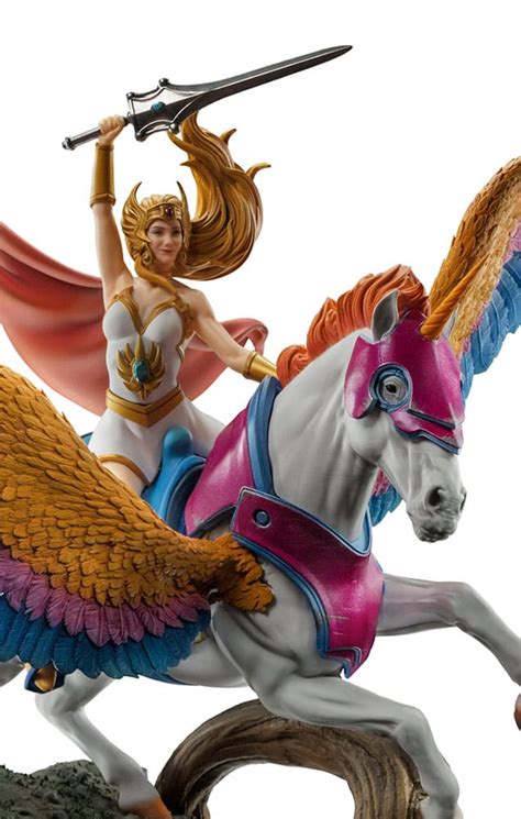 She Ra And Swift Wind Statue Art Scale 1 10 Battle Diorama Series