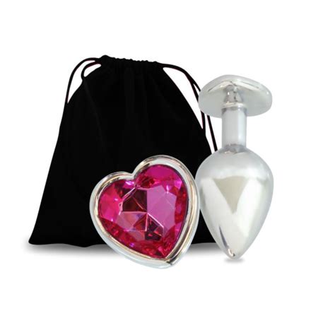 PLUG ANAL MÉTALICO PEDRA FORMATO DE CORAÇÃO TAMANHO M SEX SHOP Shopee Brasil