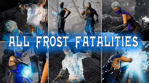 ALL Fatalities Frost Mortal Kombat 1 YouTube