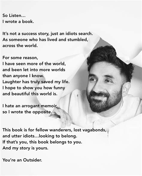 Vir Das | I WROTE A BOOK! You can pre order #TheOUTSIDER now! It’s a
