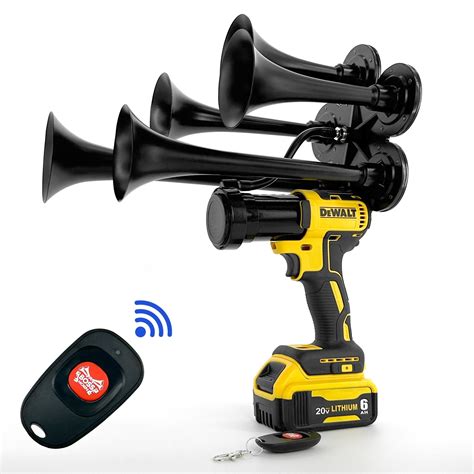 Train Horn Drill - Loudest Portable Drill Air Horns