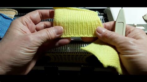 Ложный подгиб на любой вязальной машине. - YouTube