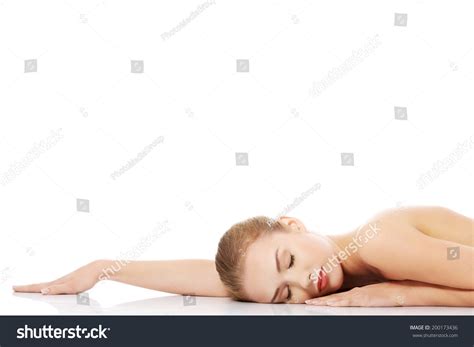 Beautiful Caucasian Naked Woman Lying Down Stock Photo 200173436 Shutterstock
