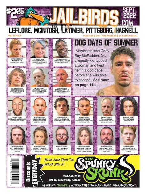 LEFLORE, MCINTOSH, LATIMER, PITTSBURG, HASKELL - September 2022 - JAILBIRDS