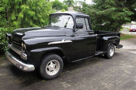 58 Chevy Long Bed Stepside Cool Trucks Classic Trucks Vintage Trucks