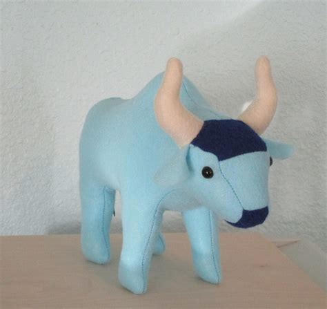 Light Blue Felt Ox Babe Etsy