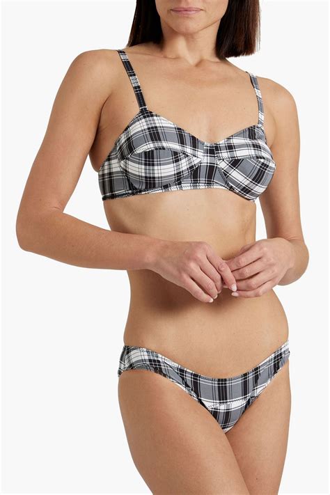 Lisa Marie Fernandez Goldwyn Checked Bikini The Outnet