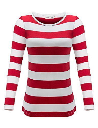 Striped Tee Women Long Sleeve Casual T Shirt