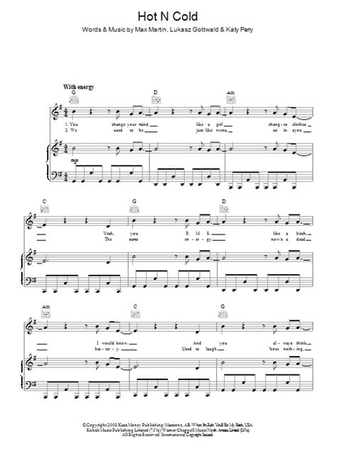 Katy Perry Hot N Cold Notypisni Cz