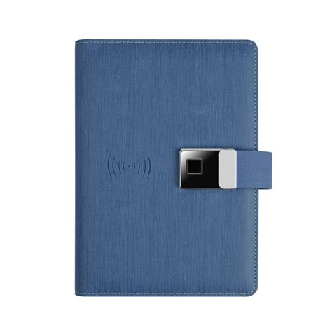 Fingerprint Lock Wireless Charging Notebook Customised With Logo
