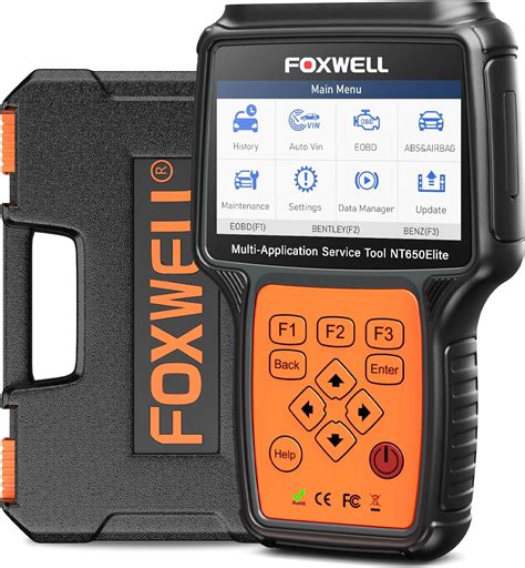 FOXWELL NT650 Elite OBD2 Scanner 25 Resets ABS SRS Scan Tool ABS