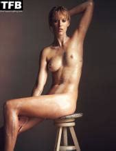 Franziska Von Tschurtschenthale Sexy Poses Nude Flaunting Her Wet Tits And Pussy In A Photoshoot