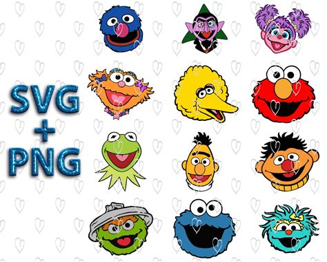 200 Sesame Street Svg Elmo Svg Sesame Street Cookie Monster Svg