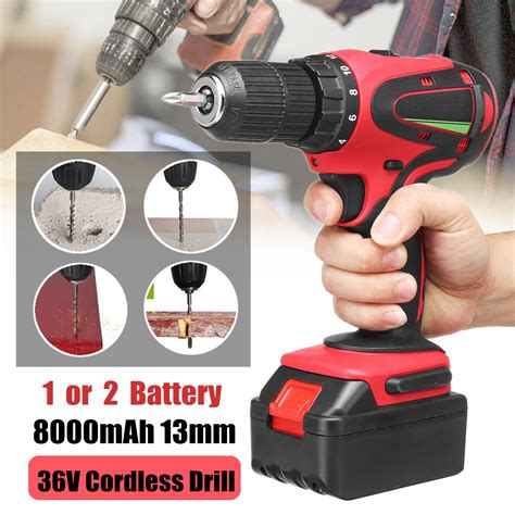 New Mah V F Mm Eletric Drill Lithium Ion Battery Cordless