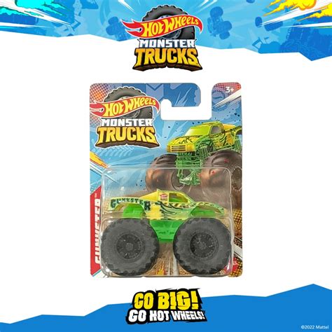 Hot Wheels Monster Trucks Scale Gunkster Hfb Shopee Malaysia
