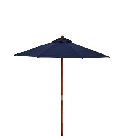 Teak Parasol 25m Blue Or Natural Cotswold Teak