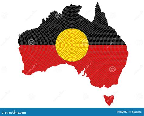 Aboriginal Flag Design Vector Illustration | CartoonDealer.com #8520362