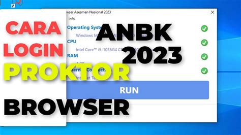 Cara Login Online Proktor Browser Anbk Tahun Youtube