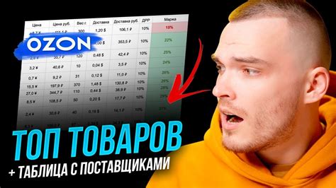ТОП 10 ТОВАРОВ ДЛЯ ПРОДАЖИ НА OZON. + бесплатная таблица - YouTube