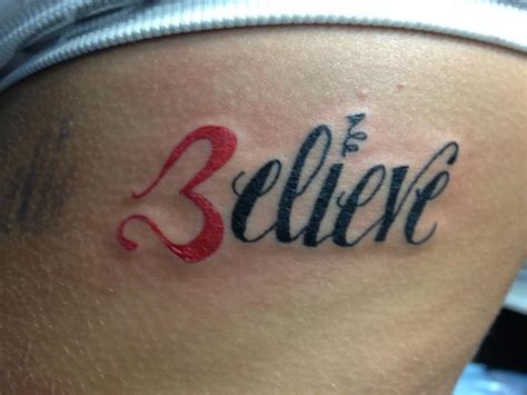 Believe tattoo on rib | Believe tattoos, Tattoos, Rib tattoo