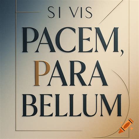 Unlocking The Secrets Of Si Vis Pacem Para Bellum Understanding A Timeless Latin Adage