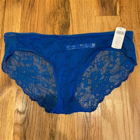 Soma Intimates Sleepwear Nwt Soma Vanishing Edge All Over Lace Bikini Xl Ceramic Blue