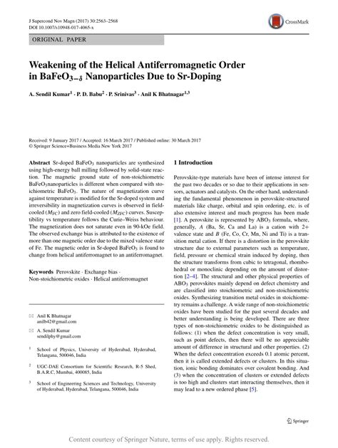 Weakening Of The Helical Antiferromagnetic Order In Bafeo