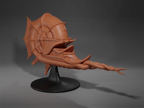 Free Stl File Illithid Nautiloid Miniature Mind Flayer Spelljammer Ship