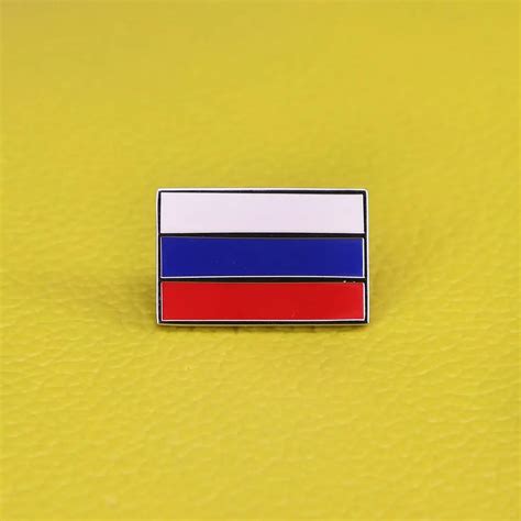 Russian Flag Pin Soviet Ussr Country Brooch Jewelry Metal Badges