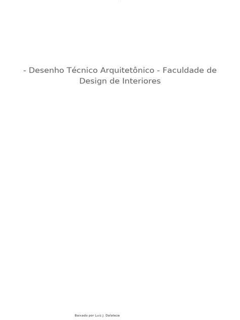 Trabalho Carolina Arq Desenho Tecnico Arquitetonico Faculdade De Design