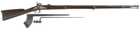 Us Springfield Model 1861 Percussion Rifle Musket With Bayonet And