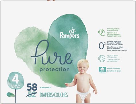 diapers size  pampers pure protection disposable baby diapers