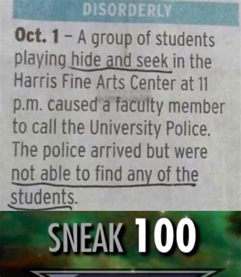 Skyrim 10 Hilarious Memes About Sneaking And Stealth