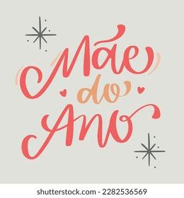 ano mother year brazilian portuguese stock vector royalty