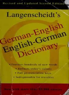 German-English, English-German Dictionary PDF