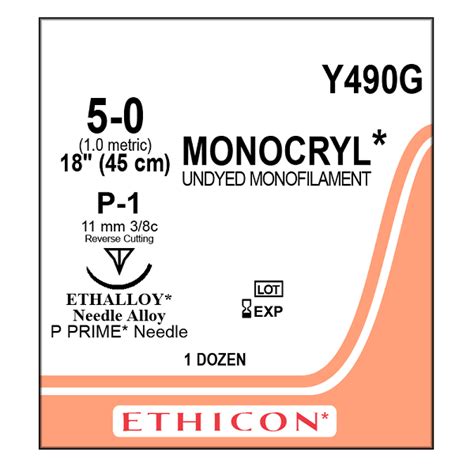 Monocryl 5 0 P 1 Soluciones Y Material Quirurgico Sa De Cv