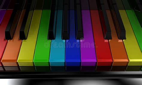 The rainbow piano stock illustration. Illustration of cultural - 21178884